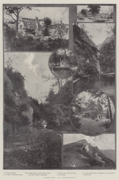 Sketches in Derbyshire by Joseph Holland Tringham