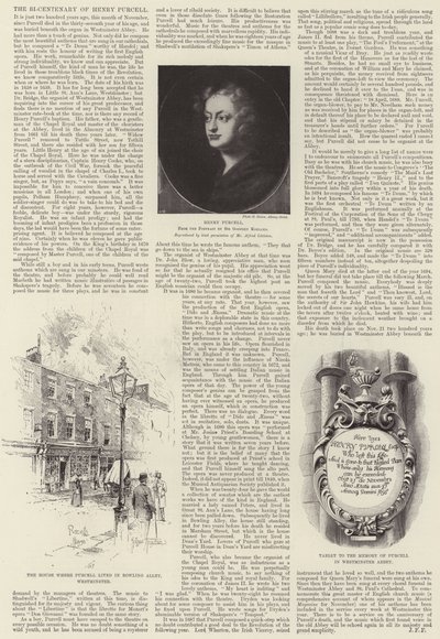 The Bi-Centenary of Henry Purcell by Joseph Holland Tringham