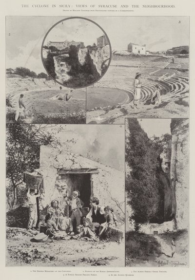 The Cyclone in Sicily, Views of Syracuse and the Neighbourhood by Joseph Holland Tringham