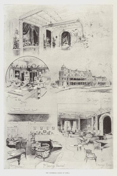 The Viceregal Lodge at Simla by Joseph Holland Tringham