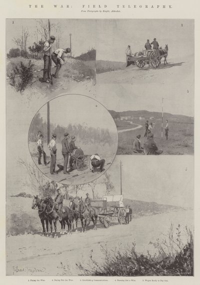 The War, Field Telegraphy by Joseph Holland Tringham