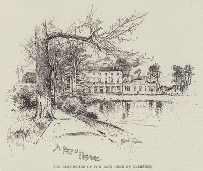 The Late Duke of Clarence and Avondale, the Birthplace of the Late Duke of Clarence by Joseph Holland Tringham