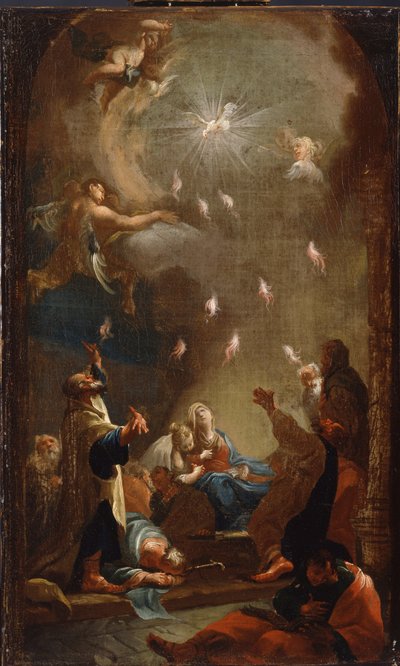 The Descent of the Holy Spirit (Pentecost) by Joseph Ignaz Mildorfer