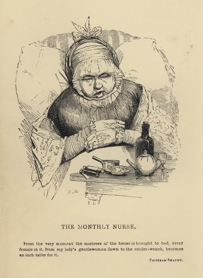 The Monthly Nurse (engraving) by Joseph Kenny (after) Meadows