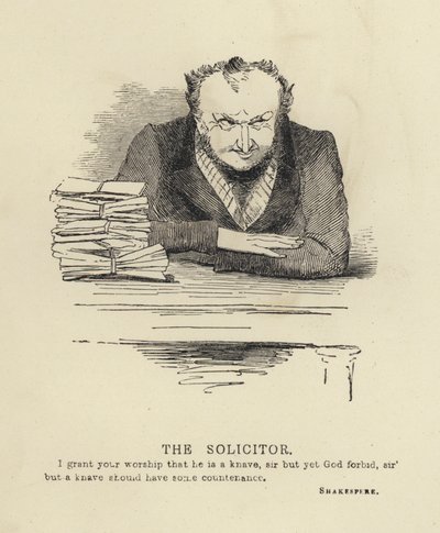 Kenny Meadows: The Solicitor by Joseph Kenny (after) Meadows
