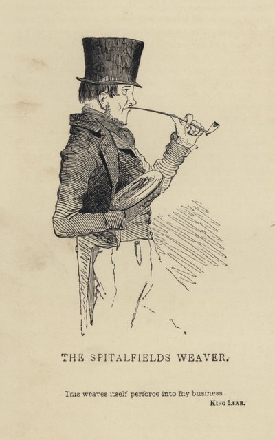 Kenny Meadows: The Spitalfields Weaver by Joseph Kenny (after) Meadows