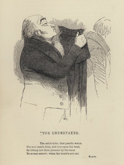 The Undertaker (engraving) by Joseph Kenny (after) Meadows