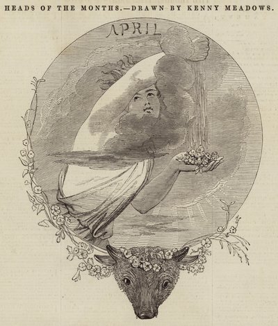 Heads of the Months by Joseph Kenny Meadows