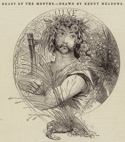 Heads of the Months by Joseph Kenny Meadows