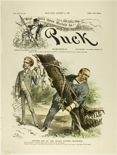 Getting Rid of the Spoils System Deadwood, from Puck by Joseph Keppler