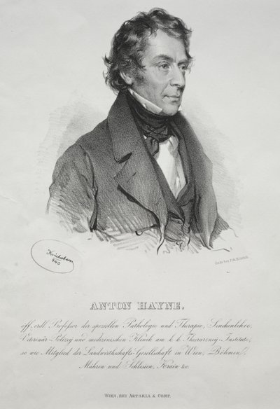 Portrait of Dr. Anton Hayne, 1840 by Joseph Kriehuber