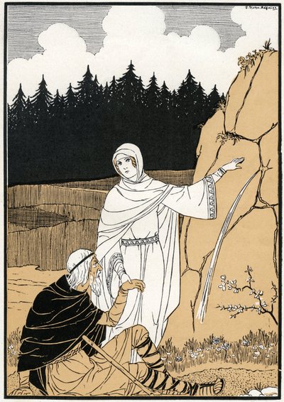 The Legend of Saint Odile Pulling Out a Spring from the Rock by Joseph Kuhn-Regnier