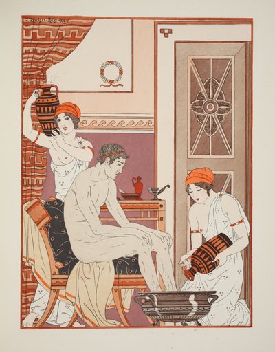 Bathing the Feet, Illustration from 