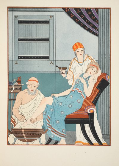 Blood letting from the foot, illustration from 