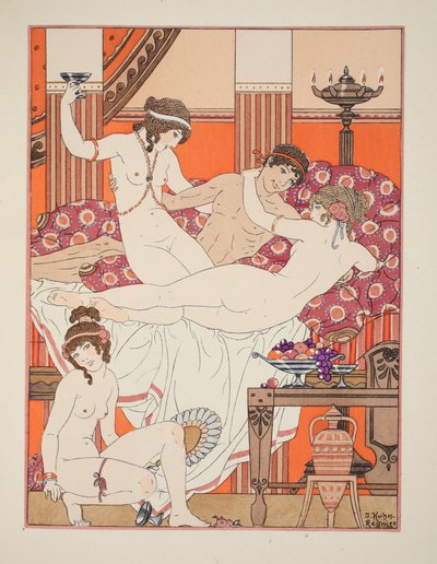 Excess of wine and women, illustration from 