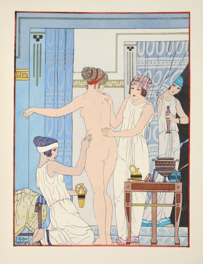 Medical massage, illustration from 