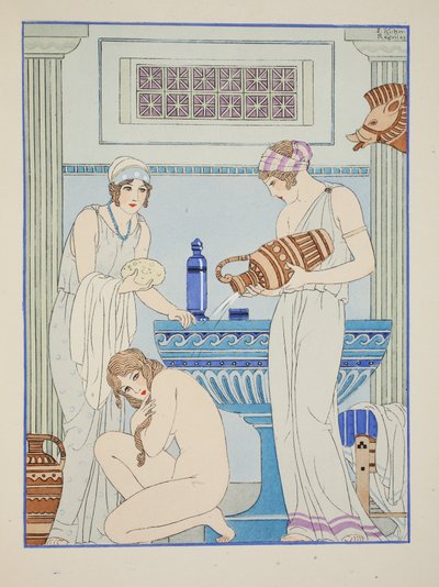 Pouring water over the patient, illustration from 
