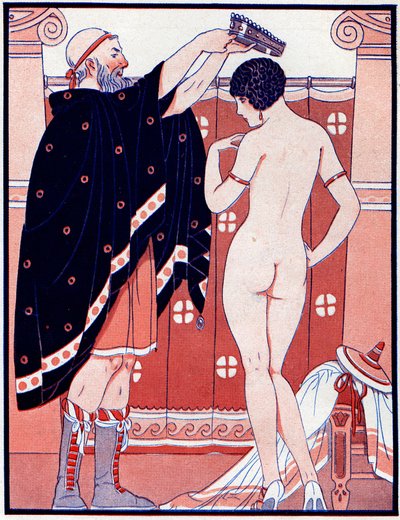 Three Feminine Prizes - Prize for Beauty - illustration from la Vie Parisienne, 1929 by Joseph Kuhn Regnier