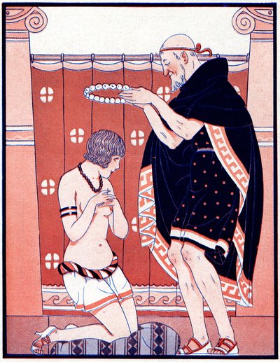Three Feminine Prizes - Prize for virtue - illustration from la Vie Parisienne, 1929 by Joseph Kuhn Regnier