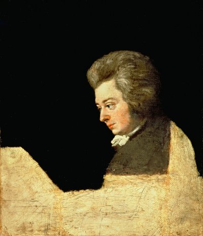 Portrait of Wolfgang Amadeus Mozart at the Piano, 1789 by Joseph Lange