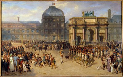A Day of Review Under the Empire (1810) by Joseph Louis Hippolyte Bellange