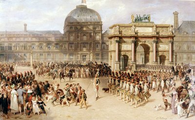 A Day of Review under the Empire (1810). 1862 by Joseph Louis Hippolyte Bellange