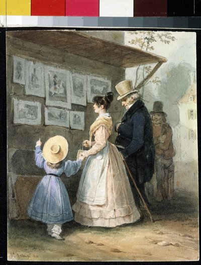 At the Seller of Engravings by Joseph Louis Hippolyte Bellange