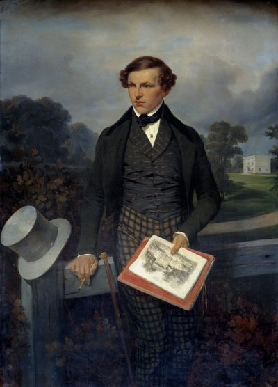 Portrait of Gustave de Maupassant, father of the writer by Joseph Louis Hippolyte Bellange