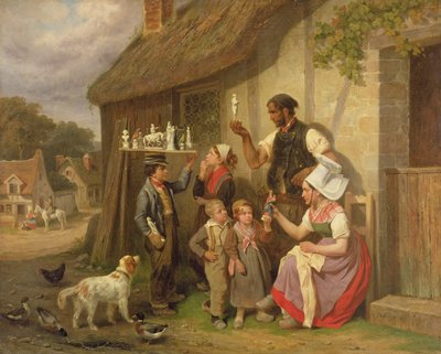 The Travelling Plaster Figure Salesman, 1883 by Joseph Louis Hippolyte Bellange
