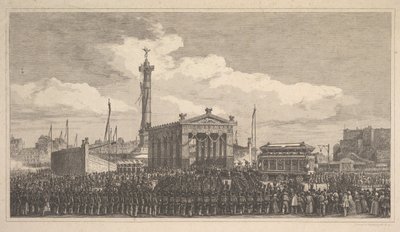 Ceremony of the Inauguration of the July Column, 1840 by Joseph Louis Trimolet