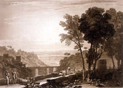 The Bridge and Goats by Joseph Mallord William (after) Turner