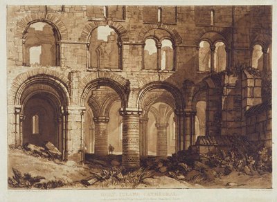Holy Island Cathedral, engraved by Charles Turner (1808) by Joseph Mallord William (after) Turner
