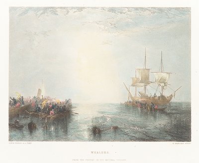 Whalers by Joseph Mallord William (after) Turner