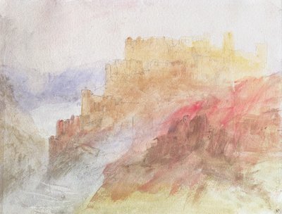 A Castle Above A Chasm by Joseph Mallord William Turner
