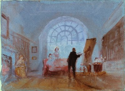 Artist Working at an Easel by Joseph Mallord William Turner