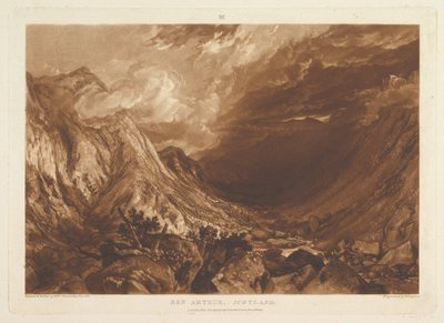 Ben Arthur, Scotland, Liber Studiorum, part XIV, plate 69, January 1, 1819 by Joseph Mallord William Turner