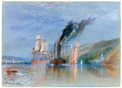 Between Quillebeuf and Villequier, c. 1832 by Joseph Mallord William Turner