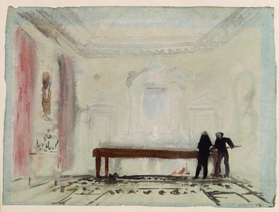 Billiard Players at Petworth House, 1830 by Joseph Mallord William Turner