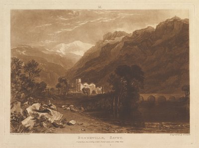 Bonneville, Savoy Liber Studiorum, Part XIII, Plate 64 by Joseph Mallord William Turner