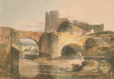 Brecon Bridge and Castle by Joseph Mallord William Turner