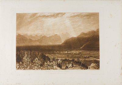 Chain of Alps from Grenoble to Chamberi, plate 40 from Liber Studiorum by Joseph Mallord William Turner