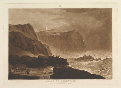 Coast of Yorkshire, Near Whitby, from Liber Studiorum, Part V, Plate 24 by Joseph Mallord William Turner
