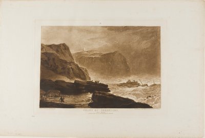Coast of Yorkshire, Plate 24 from Liber Stuidorum by Joseph Mallord William Turner