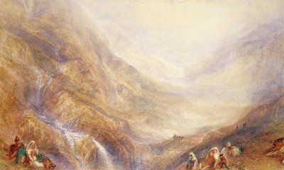 Descent of Mount St. Gothard by Joseph Mallord William Turner