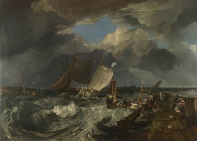 The Pier of Calais. 1803 by Joseph Mallord William Turner
