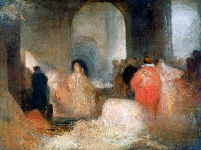 Dinner in a Great Room with Figures in Costume, c1830-1835 by Joseph Mallord William Turner