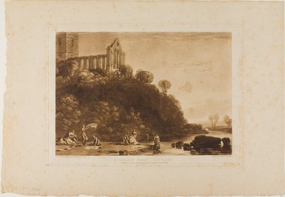 Dumblain Abbey (plate 56 from Liber Studiorum) by Joseph Mallord William Turner