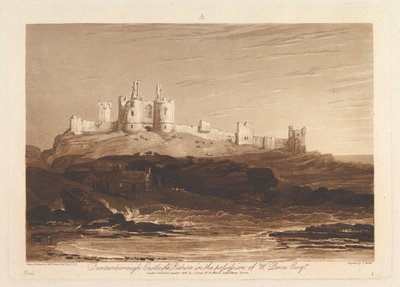 Dunstanborough Castle Liber Studiorum, part III, plate 14 by Joseph Mallord William Turner