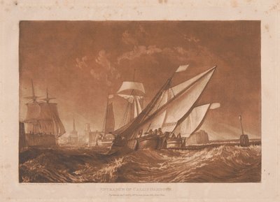 Entrance of Calais Harbour by Joseph Mallord William Turner