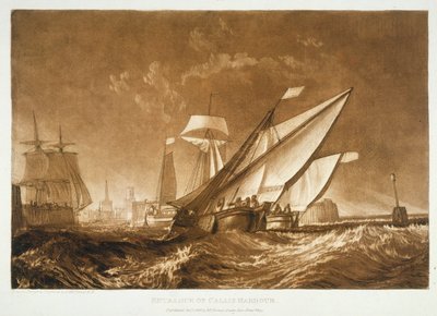 Entrance to Calais Harbour, from the 